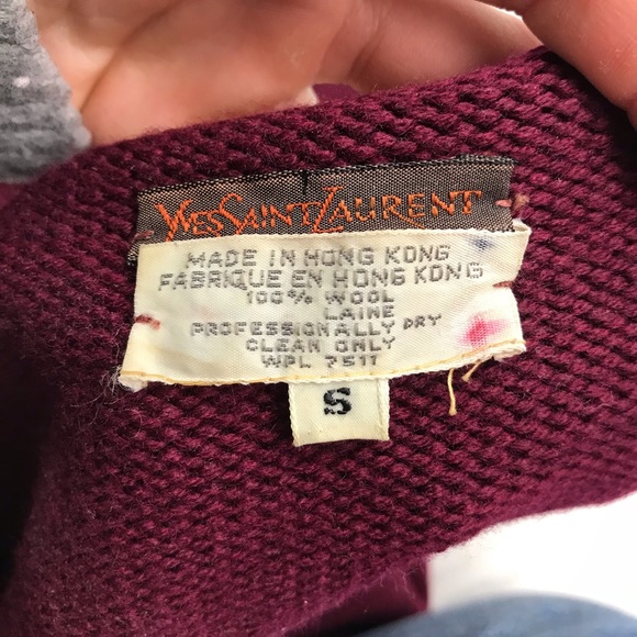Vintage Yves Saint Laurent Cardigan Sweater - Picture 5 of 7